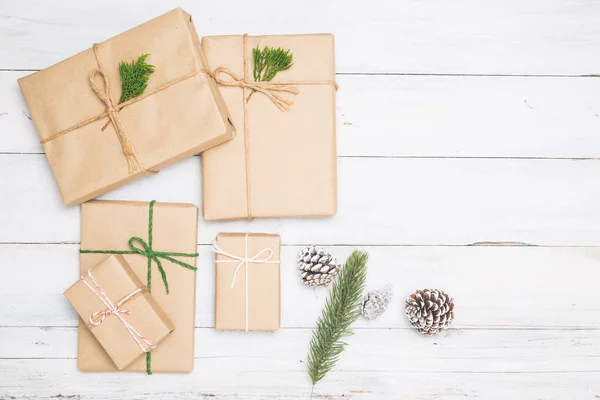 Cajas de regalo regalo hechas a mano — Foto de Stock