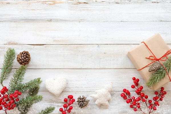 Fondo de Navidad y regalo caja de regalos — Foto de Stock