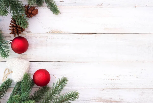 Kerst decoratie elementen en sieraad achtergrond — Stockfoto