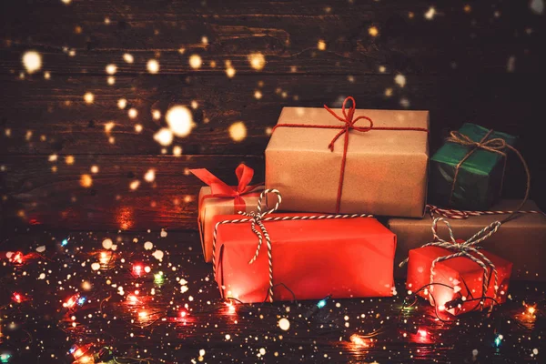 Caixa de presentes de Natal — Fotografia de Stock