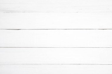 Temiz beyaz tahta arka plan - beyaz renkte boyalı ahşap tahta.