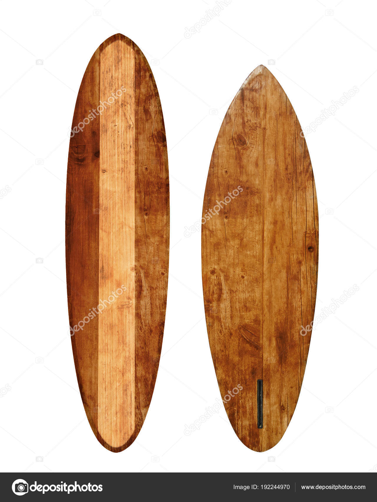 Vintage Wood Surfboard Isolated White Clipping Path Object Retro Vintage Wood Surfboard Isolated White Clipping Path Object Retro Styles Stock Photo