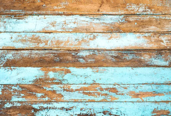 Vintage Strand Holz Hintergrund Alte Verwitterte Holzplanke Blauer Farbe Lackiert — Stockfoto