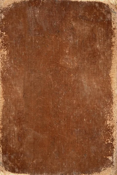 老式棕色书封面 画布纹理 用于背景 — 图库照片