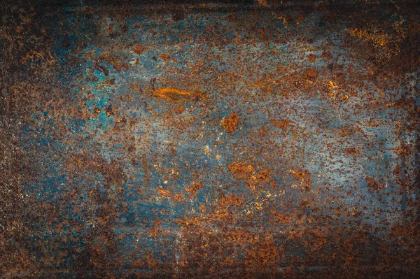 Textura Óxido Abstracta Grano Oxidado Sobre Fondo Metálico Uso Efecto —  Fotos de Stock