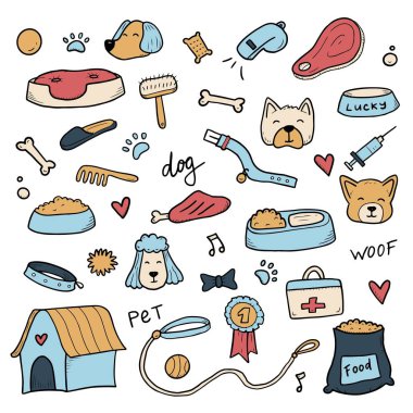 El çizimi köpek karalaması.