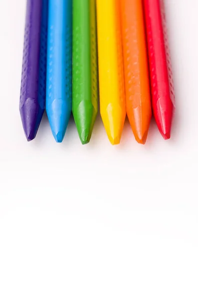 異なる色を描くための鉛筆 — ストック写真