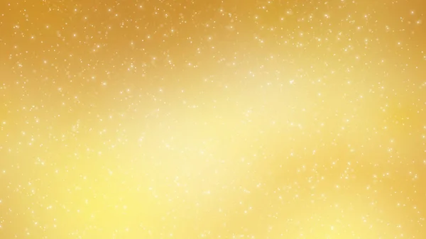 Αφηρημένη Κίνηση Του Χρυσού Άσπρα Αστέρια Φούσκα Κουκκίδες Κίτρινο Φόντο — Φωτογραφία Αρχείου
