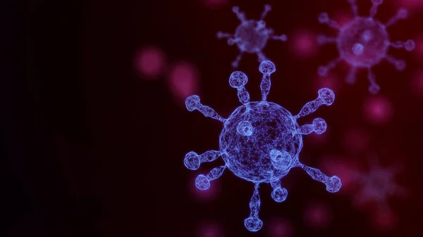 Background motion of virus evolution spread pandemic epidemic global Europe Italy China Coronavirus cure with drug detection scientific medical tech technology innovation laboratory diagnosis research