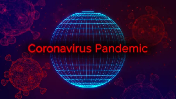 Bakgrund Rörelse Virus Evolution Spridning Pandemisk Epidemi Global Europa Italien — Stockfoto