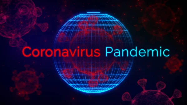 Hintergrund Bewegung Der Virus Evolution Ausbreitung Pandemie Epidemie Global Europa — Stockfoto