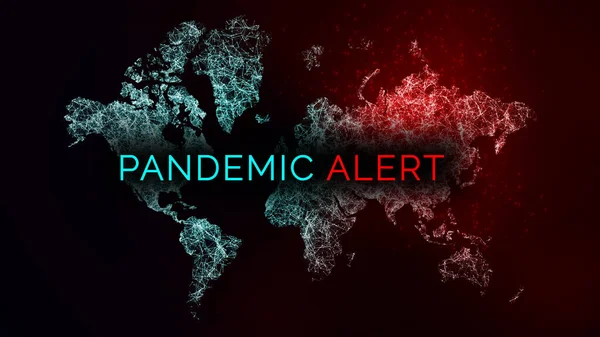 Bakgrund Till Virusets Utveckling Sprida Pandemisk Epidemi Varning Varning Globala — Stockfoto