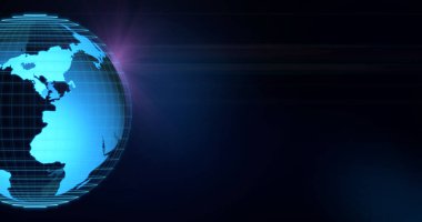 Fütürist küresel dönüşün arkaplan hareketi metin kopyalama alanı ile döner. Koronavirüs salgınından sonra dijital teknoloji yenilikçiliği ile dünya değişimi internet bağlantısını bozar