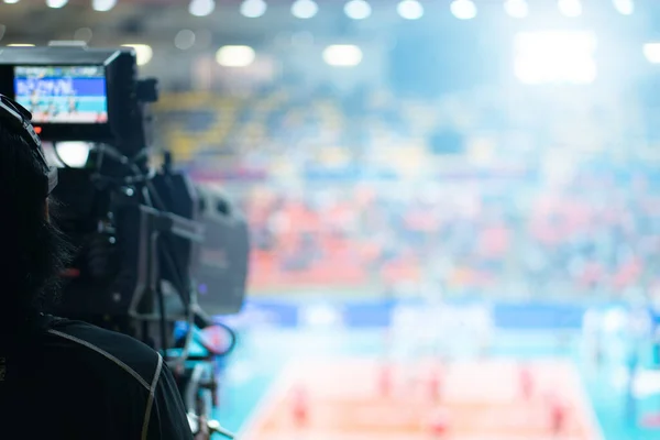 Homályos Háttér Szakmai Röplabda Bajnokság Nemzetközi Verseny Élő Sport Hírek Jogdíjmentes Stock Fotók