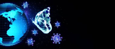 Soyut kelebek 3D illüstrasyon dijital yenilik fütüristik teknoloji evrim kavramını Coronavirüs krizinden sonra yeni normal bir hale getiriyor dünya hayatı değişiyor strateji liderliğini alt üst ediyor