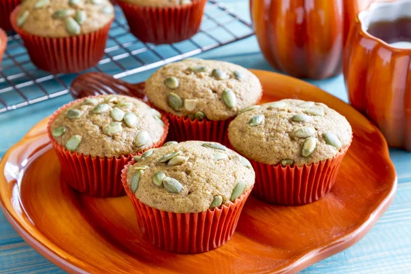 Fresh Baked Pumpkin Muffins — Stock Photo, Image