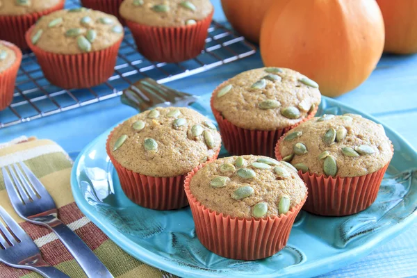 Fresh Baked Pumpkin Muffins — Stock Photo, Image