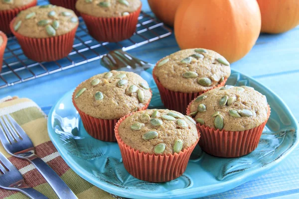 Fresh Baked Pumpkin Muffins — Stock Photo, Image