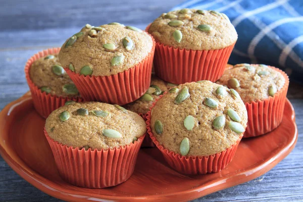 Fresh Baked Pumpkin Muffins — Stock Photo, Image