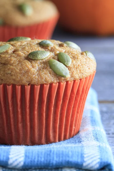 Fresh Baked Pumpkin Muffins — Stock Photo, Image