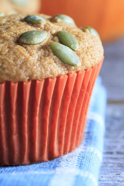 Nybakat Pumpkin Muffins — Stockfoto