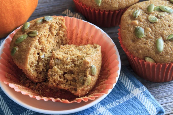 Fresh Baked Pumpkin Muffins — Stock Photo, Image