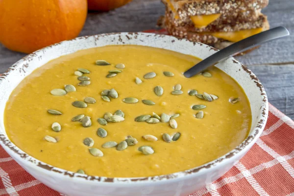 Soupe de courge fraîche maison — Photo