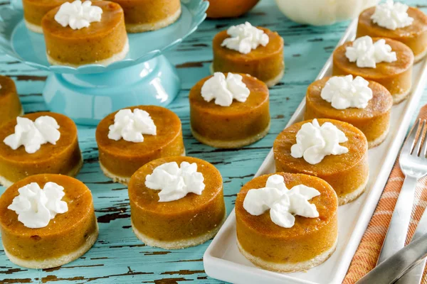 Mini pompoen taarten voor Holiday vieringen — Stockfoto