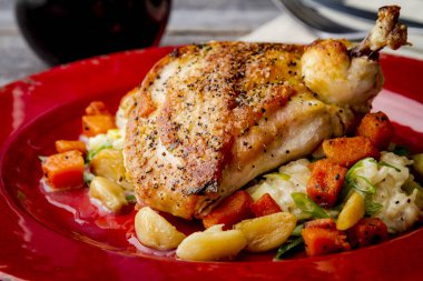 Ispanak Balkabagi tavuk dolması