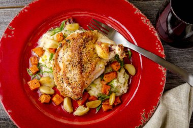 Ispanak Balkabagi tavuk dolması