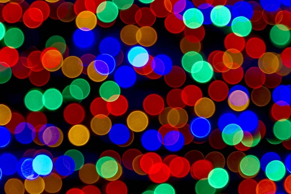 Abstract Colored Lights Bokeh Background Stock Image