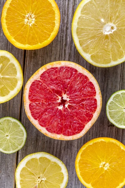 Assortment of Fresh Organic Citrus Fruits — Stock Photo, Image