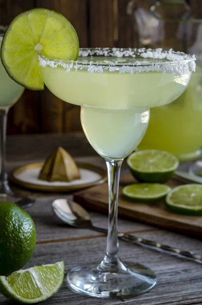 Clásico Lime Margarita Bebidas — Foto de Stock