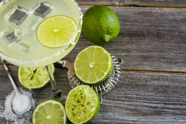 Clásico Lime Margarita Bebidas —  Fotos de Stock