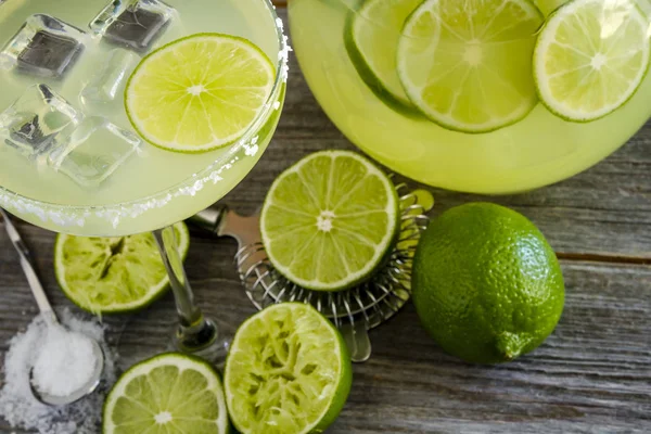 Clásico Lime Margarita Bebidas — Foto de Stock