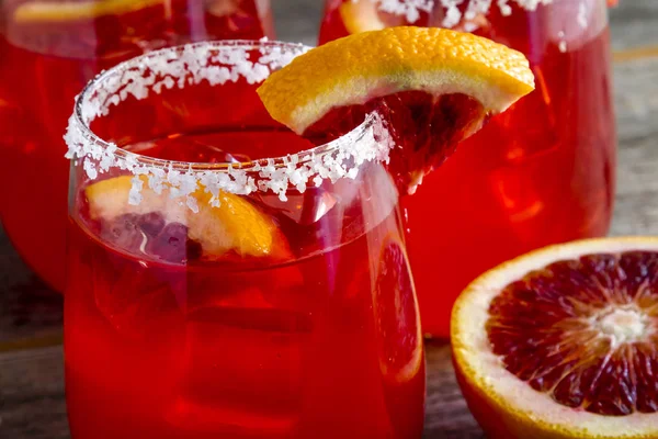 Frisches Blut Orange Margaritas — Stockfoto