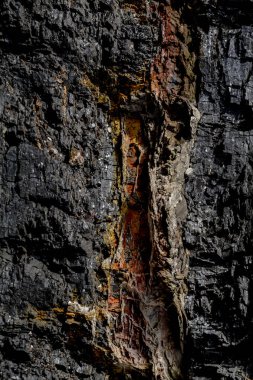 Siyah kömür Kanyon kaya