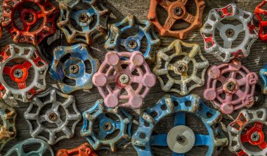 Çeşitli su değeri düğmeleri topluluğu