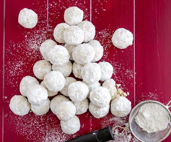 Traditional home baked Christmas cookies — Stock Photo, Image