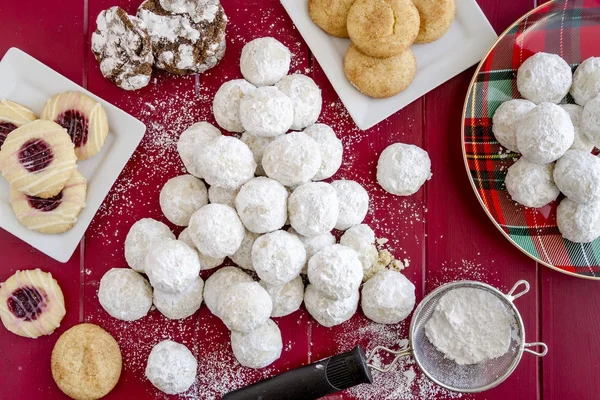 Traditional home baked Christmas cookies — Stock Photo, Image