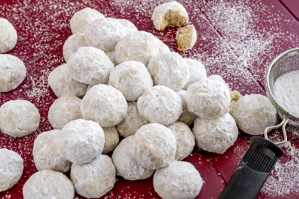 Traditional home baked Christmas cookies — Stock Photo, Image