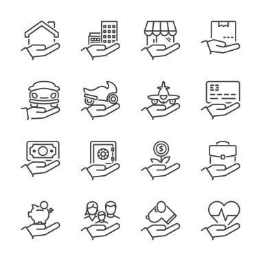 sigorta ince çizgi Iconset