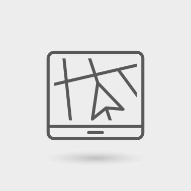 Navigator ince çizgi simgesi