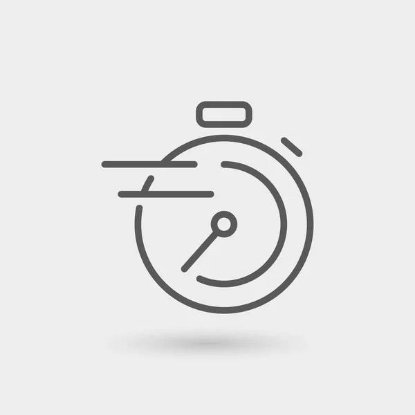 Fast service thin line icon — Stock Vector