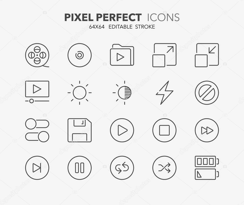 user interface thin line icons 4