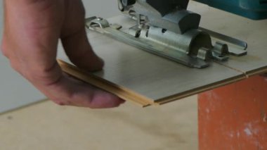 Jig üzerinde işaretler Laminant testereleri