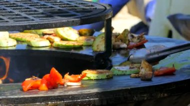 Sebze bir yangında yanmış