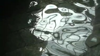 Akşam yemeği yavaş tam Fd yansıtıcı yüzey su yüzeyi