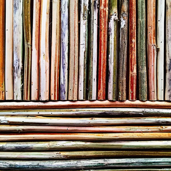 Hampa skalet fiber trästruktur trä vägg dekoration inredning hus hem. — Stockfoto