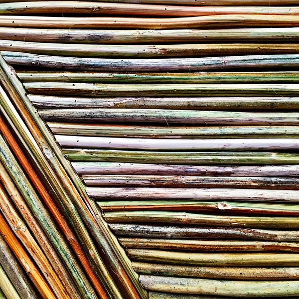 Cáñamo fibra de cáscara madera textura madera decoración de la pared interior casa de diseño . — Foto de Stock